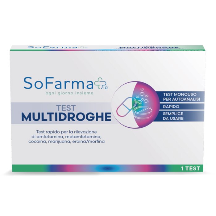 SF+ test multidroghe autodiagnostico - test rapido urine per droghe dabuso