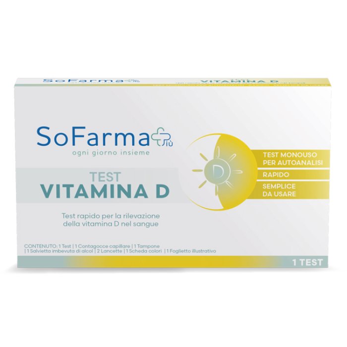 SF+ test vitamina D autodiagnostico - test rapido a domicilio per controllo vitamina D
