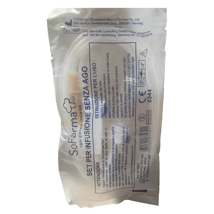 SF+ deflussore senza ago - deflussore per fleboclisi monouso