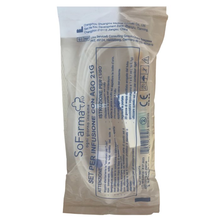 SF+ deflussore con ago - set per infusione endovenosa con ago