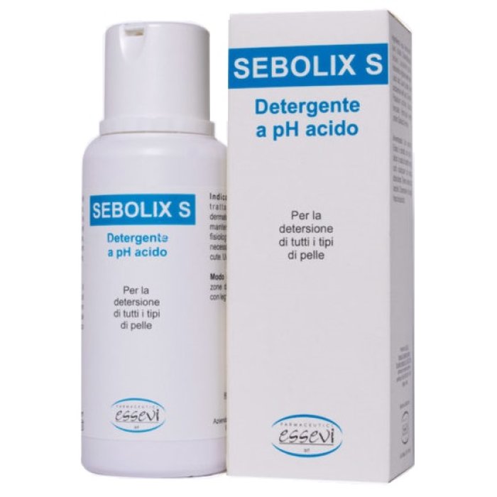 Sebolix S Detergente pH Acido per Pelle e Cuoio Capelluto Seborroico - Detergente Delicato Sebonormalizzante