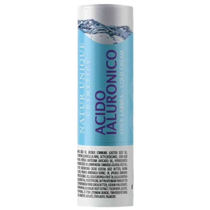 Natur Unique Stick per Labbra Acido Ialuronico Lenitivo Aroma Vaniglia 4ml