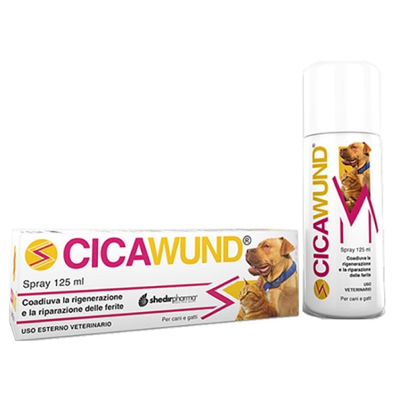 Cicawund Spray Shedir 125 Millilitri Trattamento Cutaneo Rigenerante per Ferite Irritazioni e Arrossamenti della Pelle