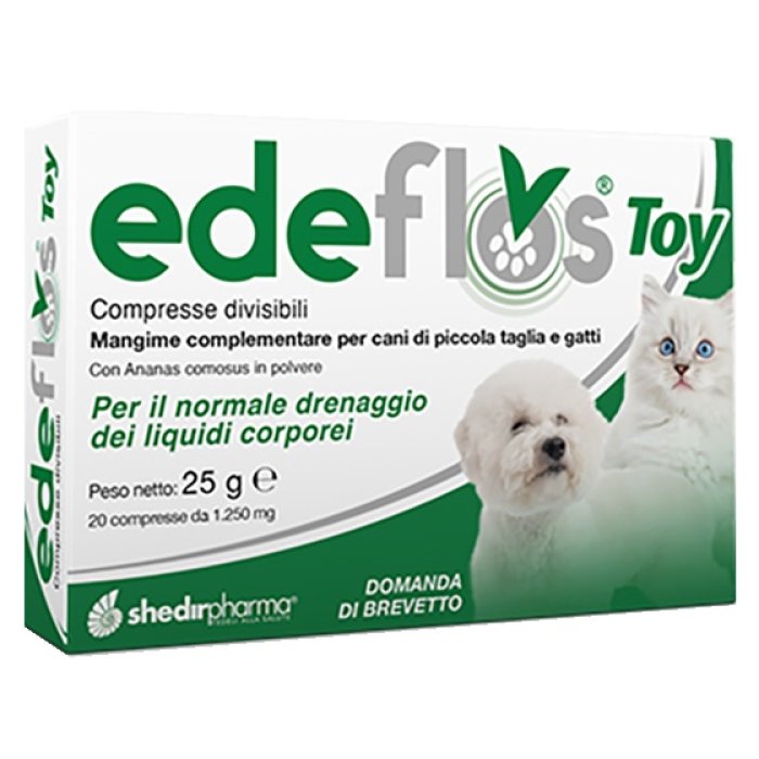 Edeflos Toy 20 Compresse mangime complementare per cani di piccola taglia e gatti