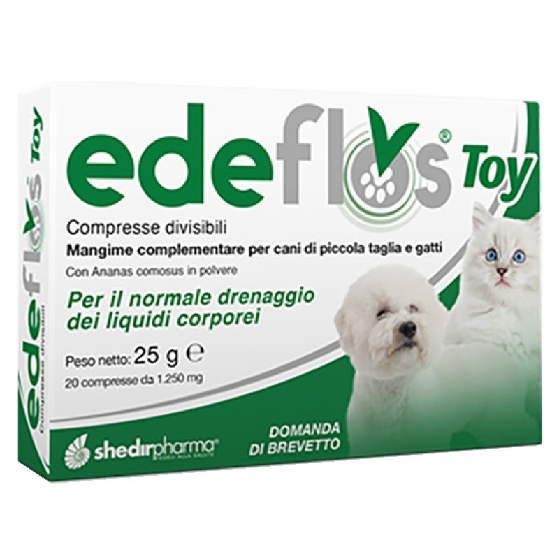 Edeflos Toy 20 Compresse mangime complementare per cani di piccola taglia e gatti Edeflos Toy 20 Compresse mangime complementare per cani di piccola taglia e gatti
