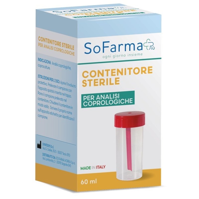 SF+ raccoglitore feci - contenitore sterile per raccolta campioni di feci