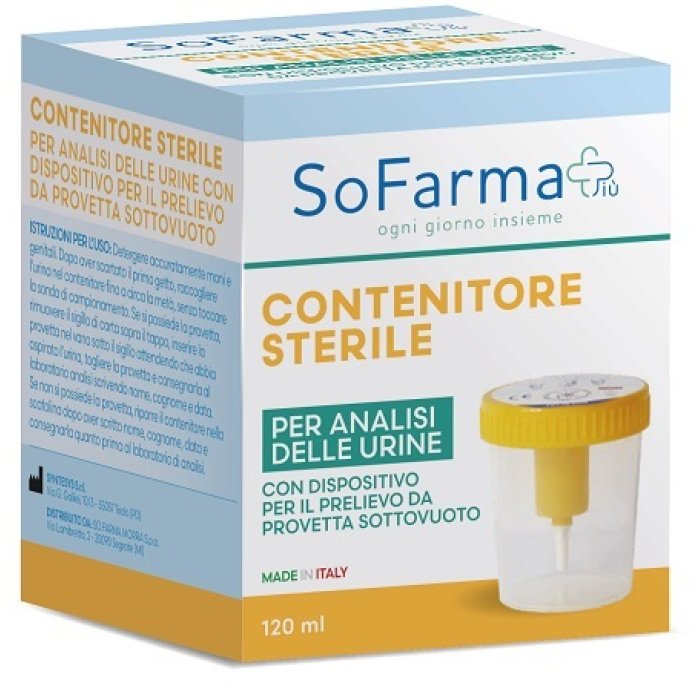 SF+ Sekurtainer Urin 120 ml - contenitore a tenuta per campioni di urina