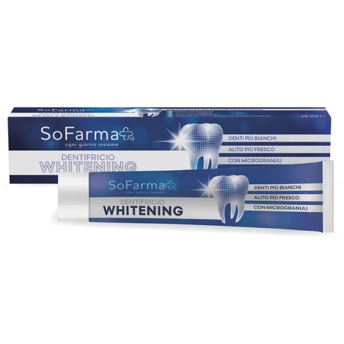 SF+ dentifricio Whitening 75 ml - dentifricio sbiancante per denti più bianchi