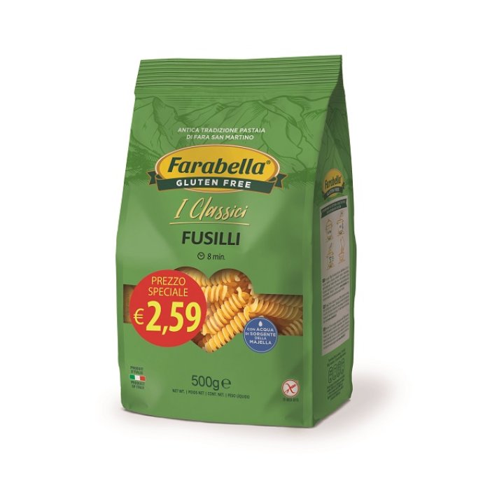 Fusilli Farabella Pasta Senza Glutine per Intolleranti al Glutine