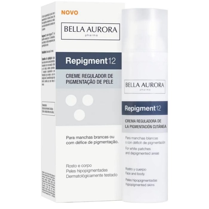 Bella Aurora Repigment12 Plus Crema Ripigmentante Viso e Corpo per Macchie Bianche e Discromie della Pelle