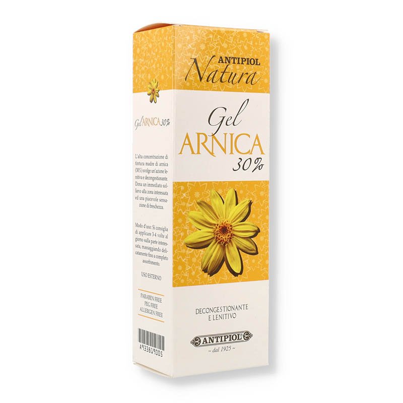 Antipiol gel arnica 30% 100 ml - gel a base di arnica per dolori muscolari