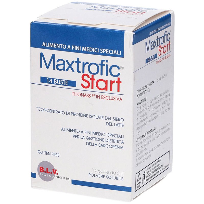 Maxtrofic Start Integratore Alimentare 14 Bustine Tonico Ricostituente per Energia e Vitalità