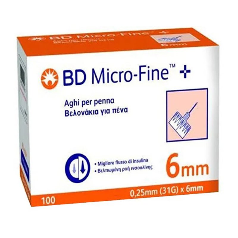 Corman Ago Per Penna Da Insulina Bd Microfine Gauge 31 6mm 100 Pezzi