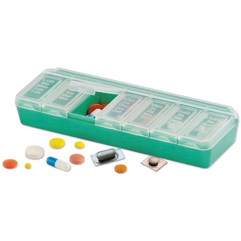 Pillolbox 7 giorni Compact - portapillole settimanale tascabile