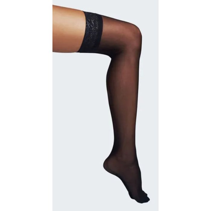 Collant Medi 18 Nero Taglia 2 – Calze Elastiche Contenitive da Donna per Circolazione e Benessere delle Gambe