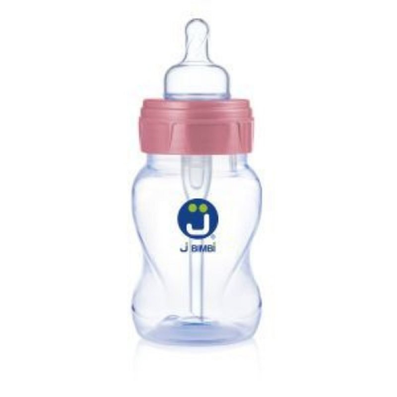 Biberon J Bimbi Classic Rosa 160 Millilitri per Neonati e Bimbi