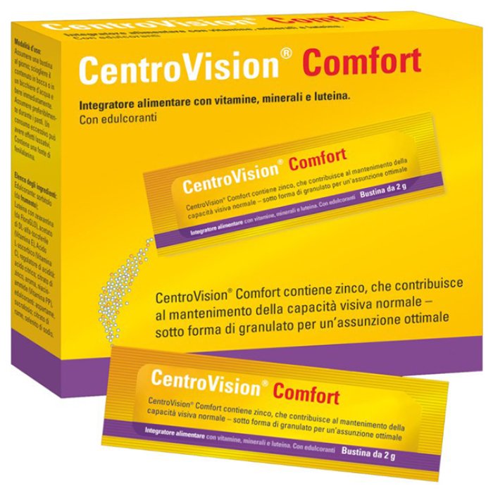 CentroVision Comfort 84 Bustine Integratore Alimentare per Benessere della Vista e Protezione Maculare