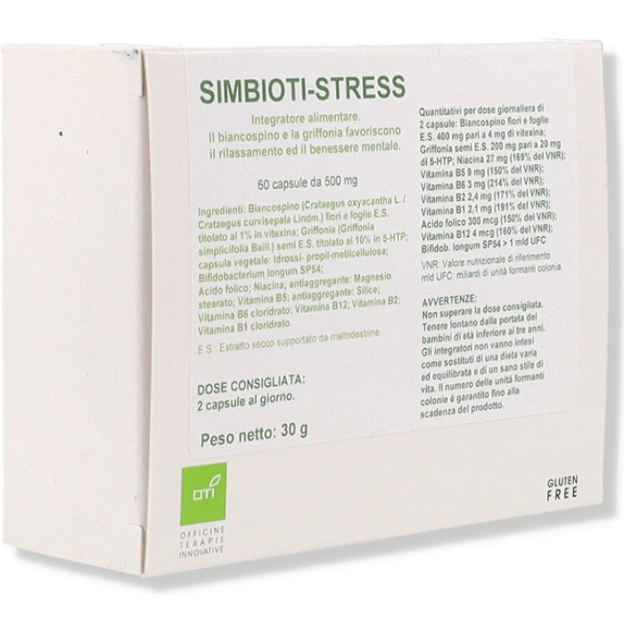 Simbioti Stress OTI Integratore Alimentare 60 Capsule per Stress e Benessere Psicofisico