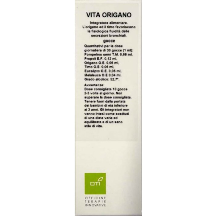 Vita Origano Gocce 30 Millilitri Oti Integratore Naturale a Base di Origano