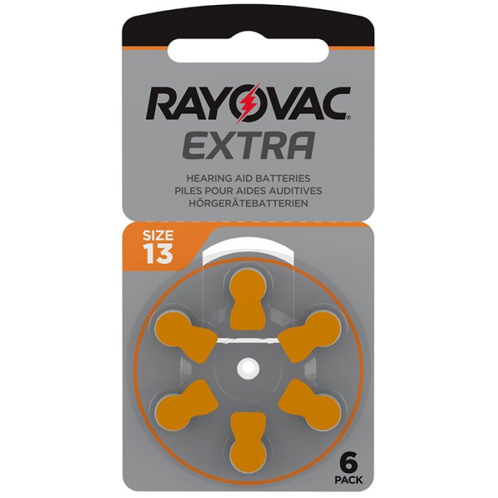 RAYOVAC Extra Advanced Batterie Modello 13 Per Digital Air PR48 6 Pezzi