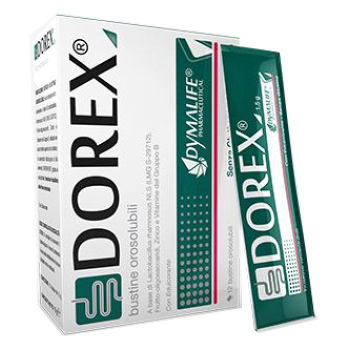 Dymalife Pharmaceutical Dorex Aroma Fragola 12 Bustine Orosolubili
