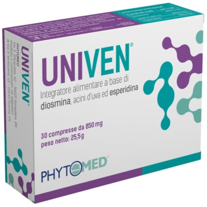 Univen 850 mg 30 Compresse | Integratore con Cromo per Metabolismo di Glucosio e Zuccheri