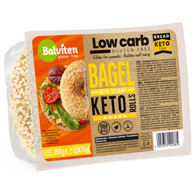 KETO BAGEL CON SESAMO 2PZ 75G