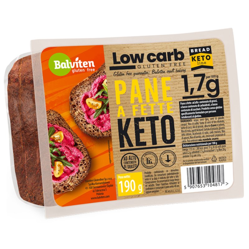 KETO PANE A FETTE 190G