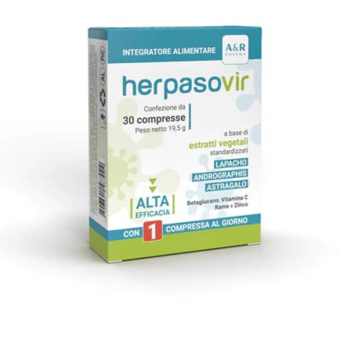 Herpasovir Integratore 30 Compresse | Integratore per Difese Immunitarie e Benessere della Pelle