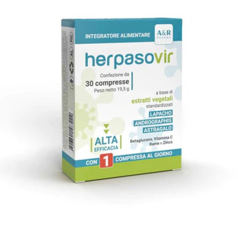 Herpasovir Integratore 30 Compresse | Integratore per Difese Immunitarie e Benessere della Pelle