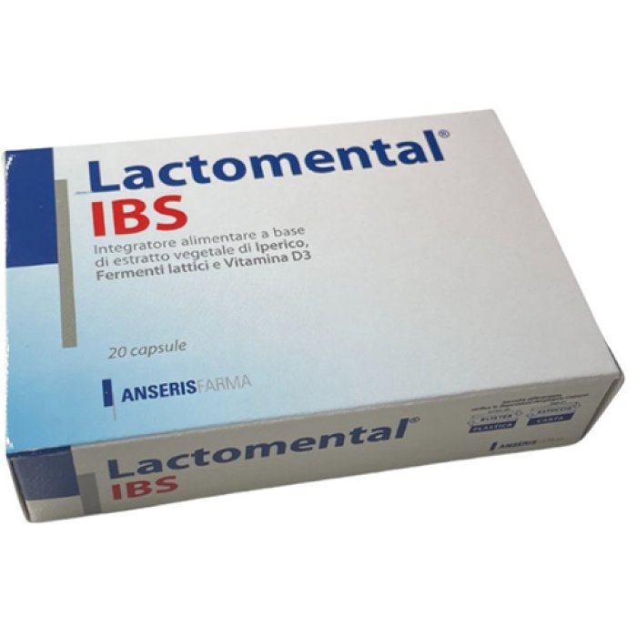 Lactomental IBS integratore per il normale tono dell'umore con fermenti lattici 20 capsule