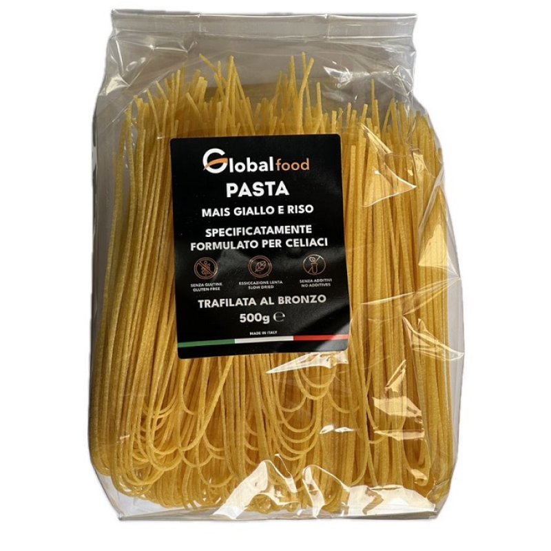 Spaghetti mais giallo e riso 500 g - pasta senza glutine mais e riso