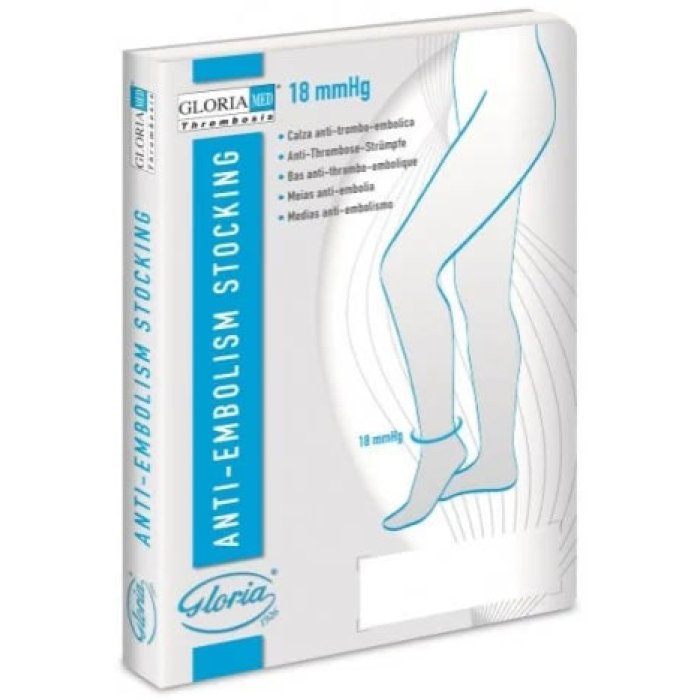 Calza medicale antithrombosis 18 millimetri di mercurio mono gamba destra per prevenzione trombosi venosa