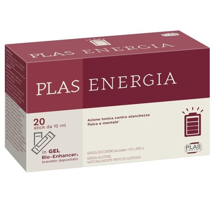 Plas Energia Integratore Energetico in Stick Liquidi 20 Stick da 10 Millilitri