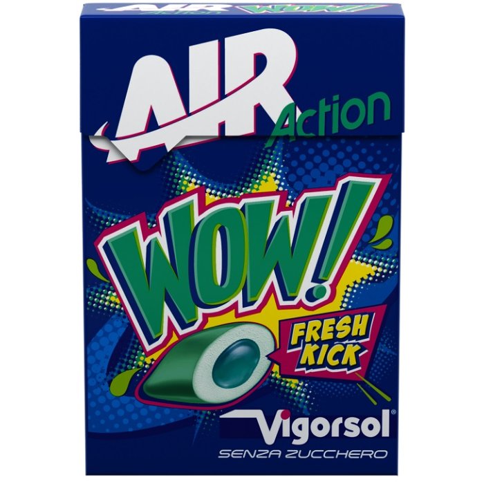 Vigorsol Air Action WOW Chewing gum Senza Zucchero, 20 gomme