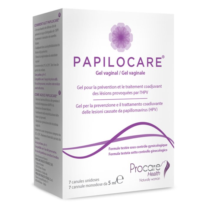 Papilocare gel vaginale 7x5 ml - gel vaginale per protezione e riparazione della mucosa