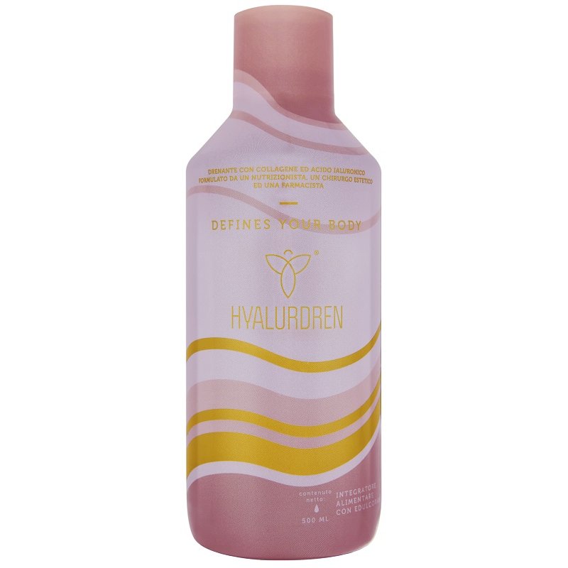 HYALURDREN 500 ml Integratore Drenante e Depurativo con Acido Ialuronico per Gambe Leggere e Ritenzione Idrica