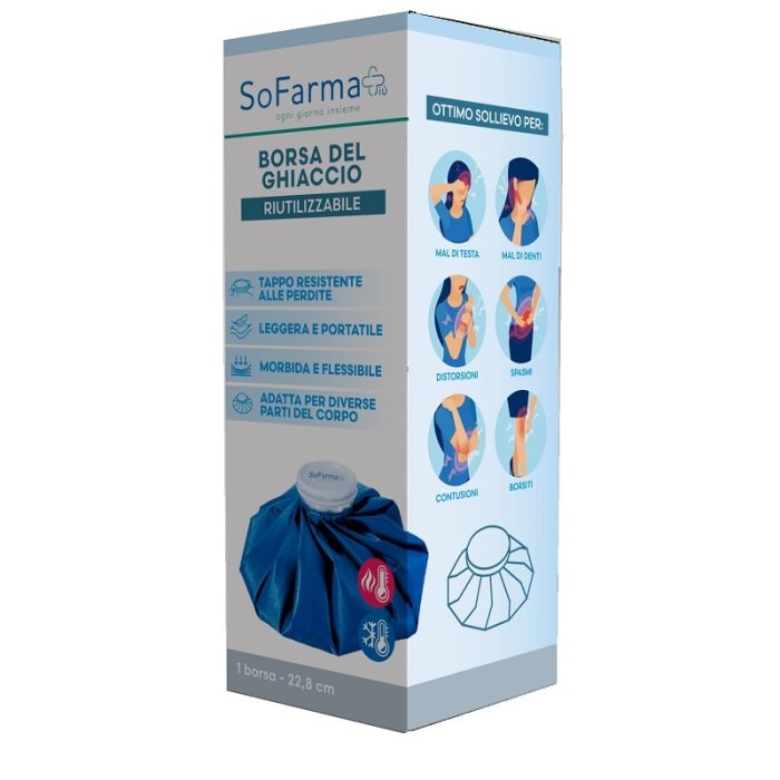 Borsa del Ghiaccio Riutilizzabile 951376387 per Terapia del Freddo, Contusioni, Dolori Muscolari e Febbre