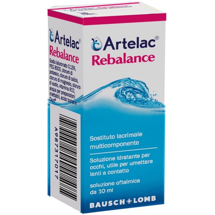 Artelac Rebalance Gocce Oculari Lubrificanti 10 ml per Secchezza e Idratazione degli Occhi
