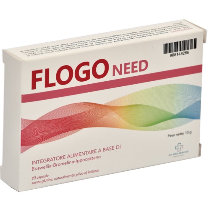 Flogo Need 20 cps Integratore Antinfiammatorio Naturale per Dolori Articolari e Muscolari, Benessere di Articolazioni e Tessuti