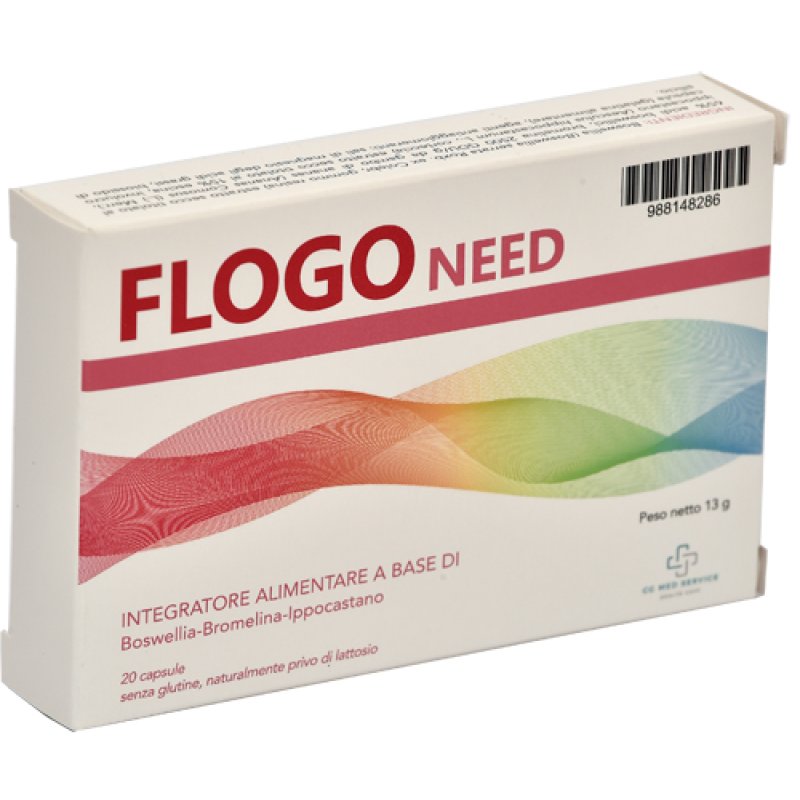 Flogo Need 20 cps Integratore Antinfiammatorio Naturale per Dolori Articolari e Muscolari, Benessere di Articolazioni e Tessuti Flogo Need 20 cps Integratore Antinfiammatorio Naturale per Dolori Articolari e Muscolari, Benessere di Articolazioni e Tessuti