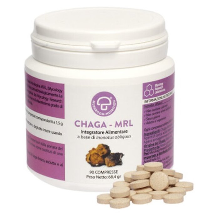 Chaga MRL integratore a base di fungo Chaga in 90 compresse per il benessere e le difese immunitarie