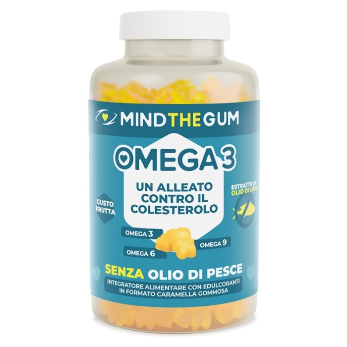 Mind The Gum Omega 3 per Benessere Cardiovascolare 60 Pastiglie Gommose