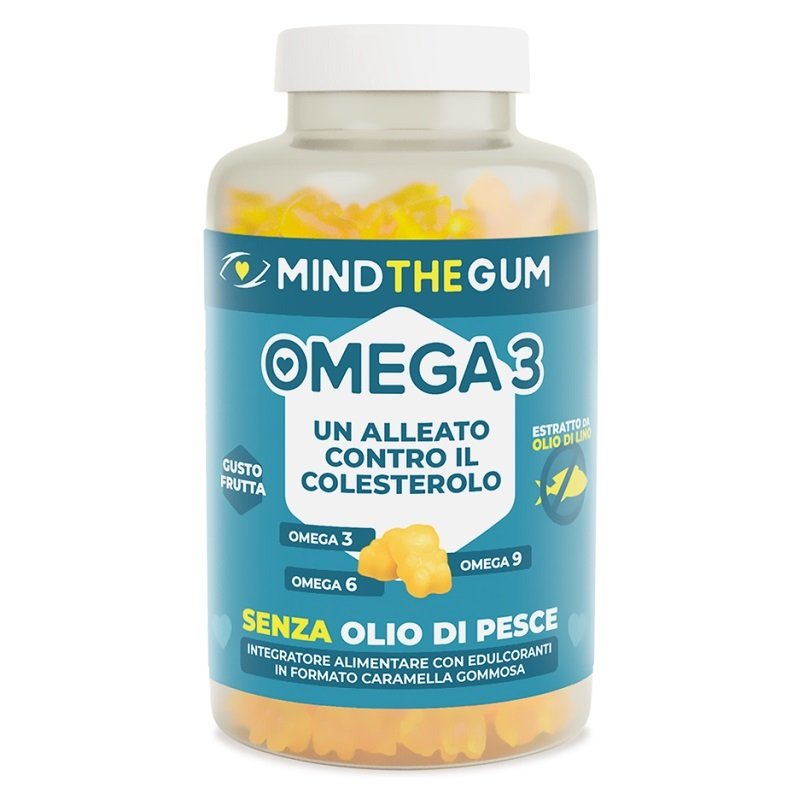 Mind The Gum Omega 3 per Benessere Cardiovascolare 60 Pastiglie Gommose