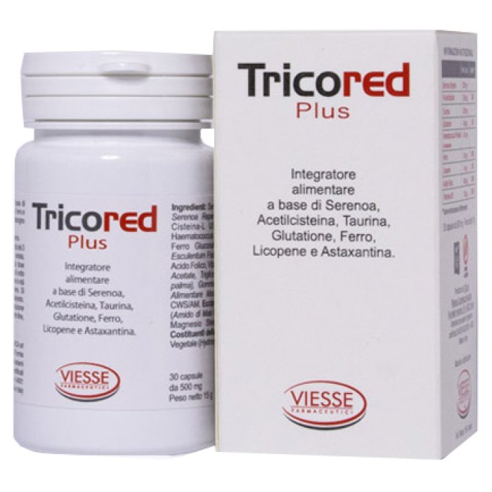 Tricored Plus Integratore 30 Capsule per Colesterolo e Trigliceridi con Riso Rosso Fermentato e Coenzima Q10