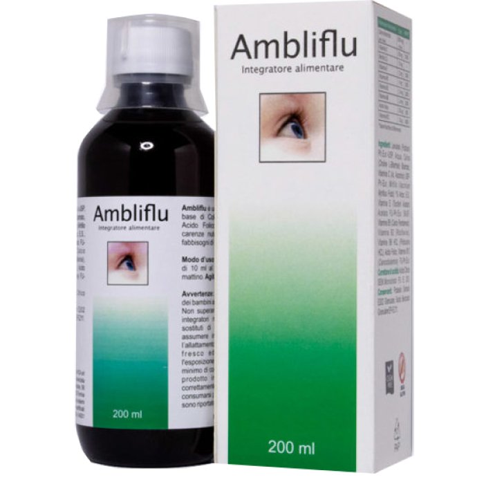 Ambliflu Sciroppo 200 Millilitri Integratore per il Benessere delle Vie Respiratorie di Adulti e Bambini
