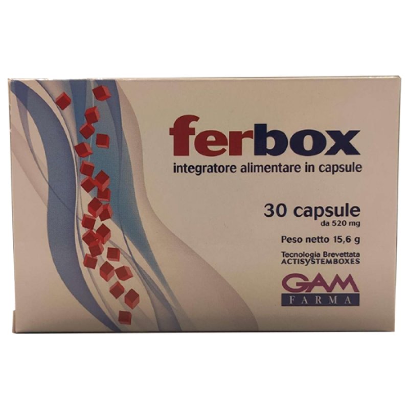 Ferbox Integratore di Ferro 30 Capsule | Supporto per Carenza di Ferro e Stanchezza