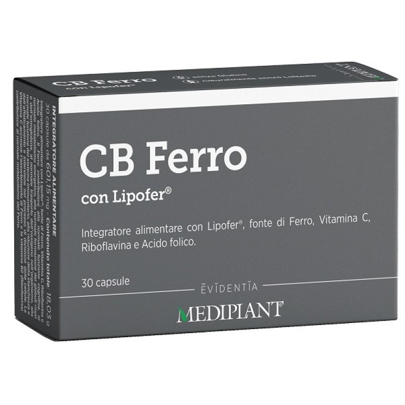 Mediplant Ferro 30 Capsule Integratore di Ferro per Stanchezza e Difese Immunitarie