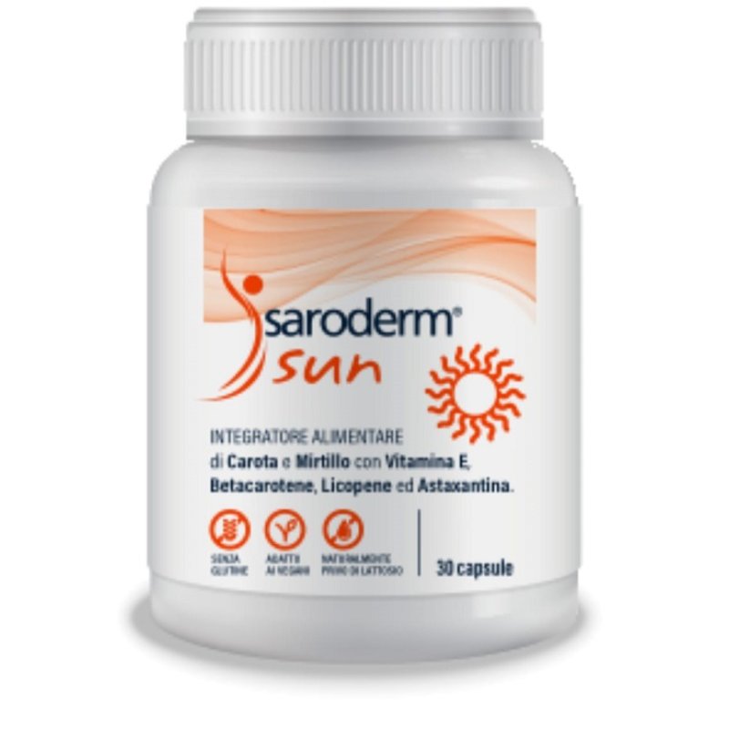 Saroderm Sun Integratore Solare per Abbronzatura e Protezione della Pelle 30 Capsule