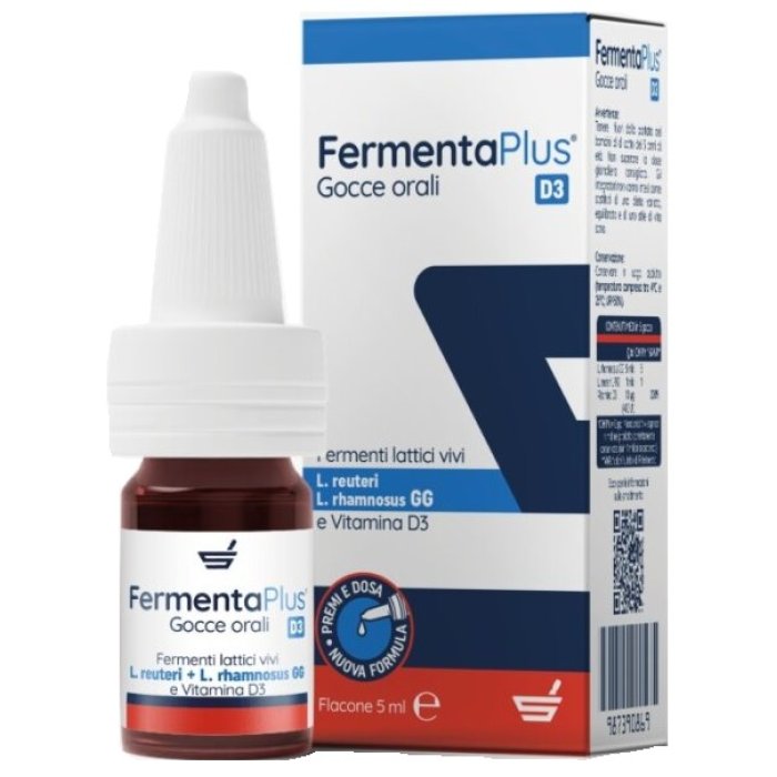 Fermenta Plus D3 Gocce Orali - Integratore Probiotico e Vitamina D3